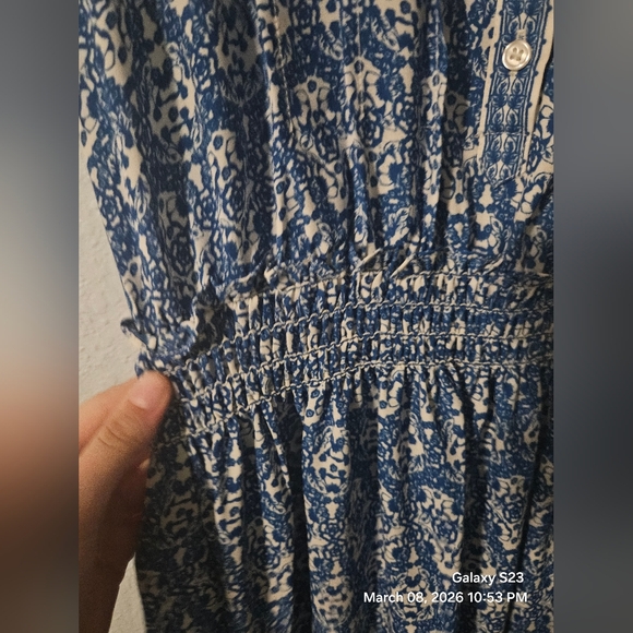Max Studio Blue Floral Maxi Dress - Picture 4 of 5